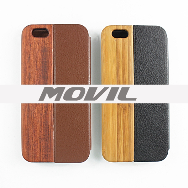 NP-2388 Funda de auténtica madera de bambú para iPhone 6-10